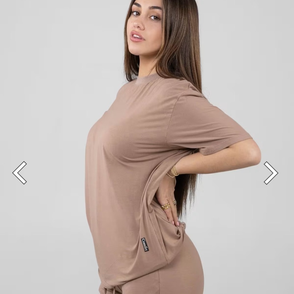 Comfy Tan Short Sleeve Women's Tee